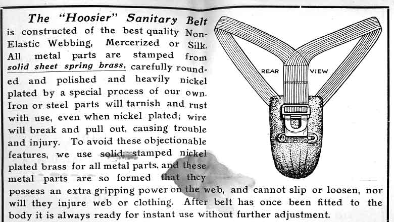 Sanitary belt discount