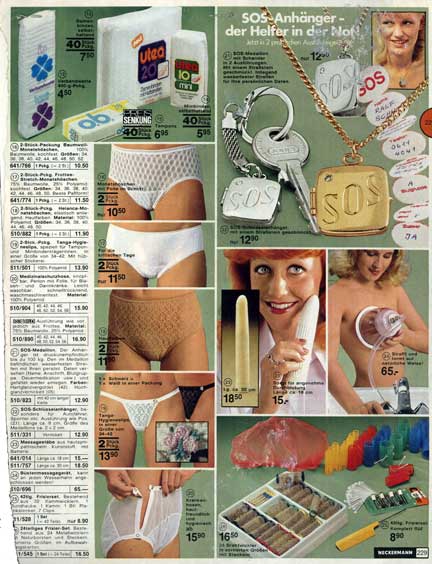 Ads for German menstrual underpants at MUM